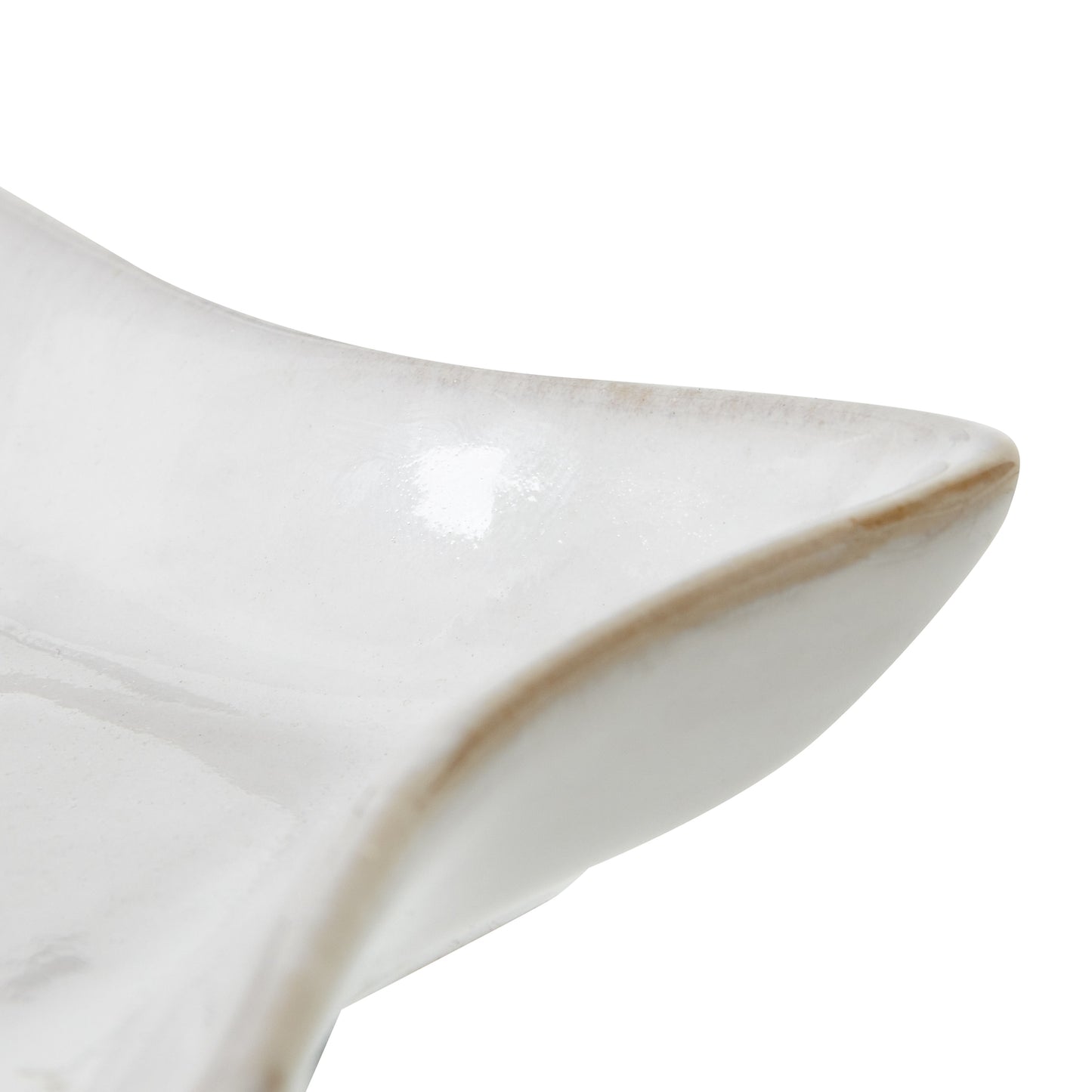 White Ceramic Star Dish - Small