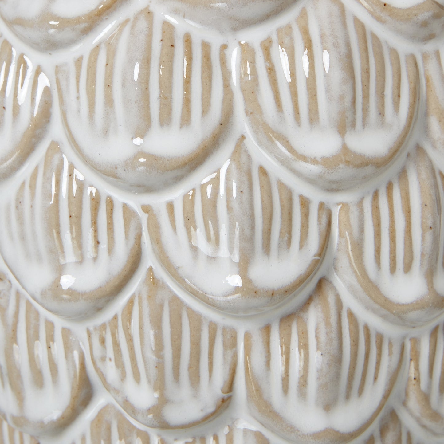 Ceramic Pine Cone Trinket Dish With Lid - Large