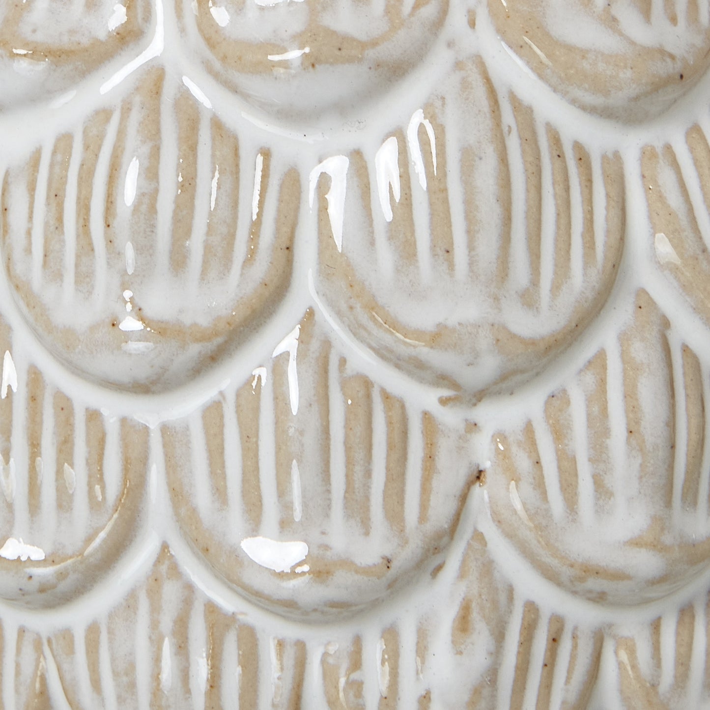 Ceramic Pine Cone Trinket Dish With Lid - Medium