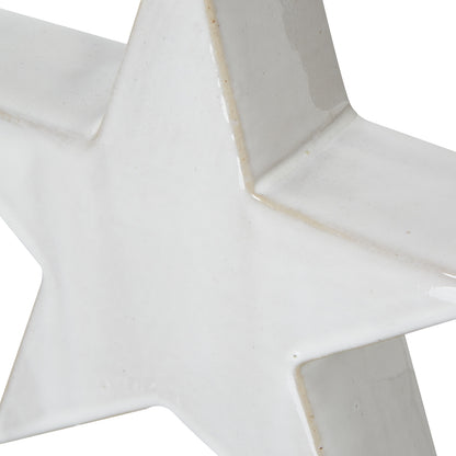 Ceramic Standing Star Decoration - Large