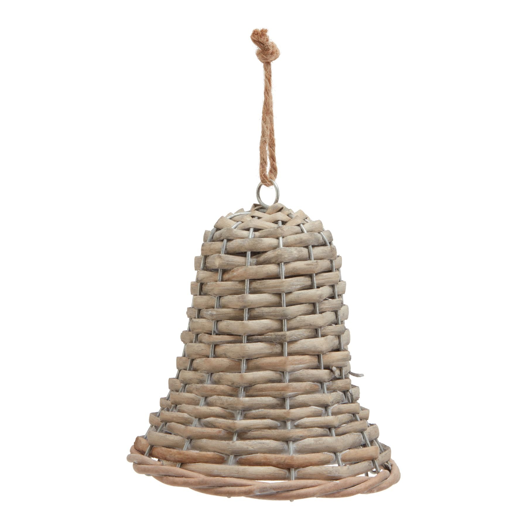 The Noel Collection Wicker Bell Decoration - Medium