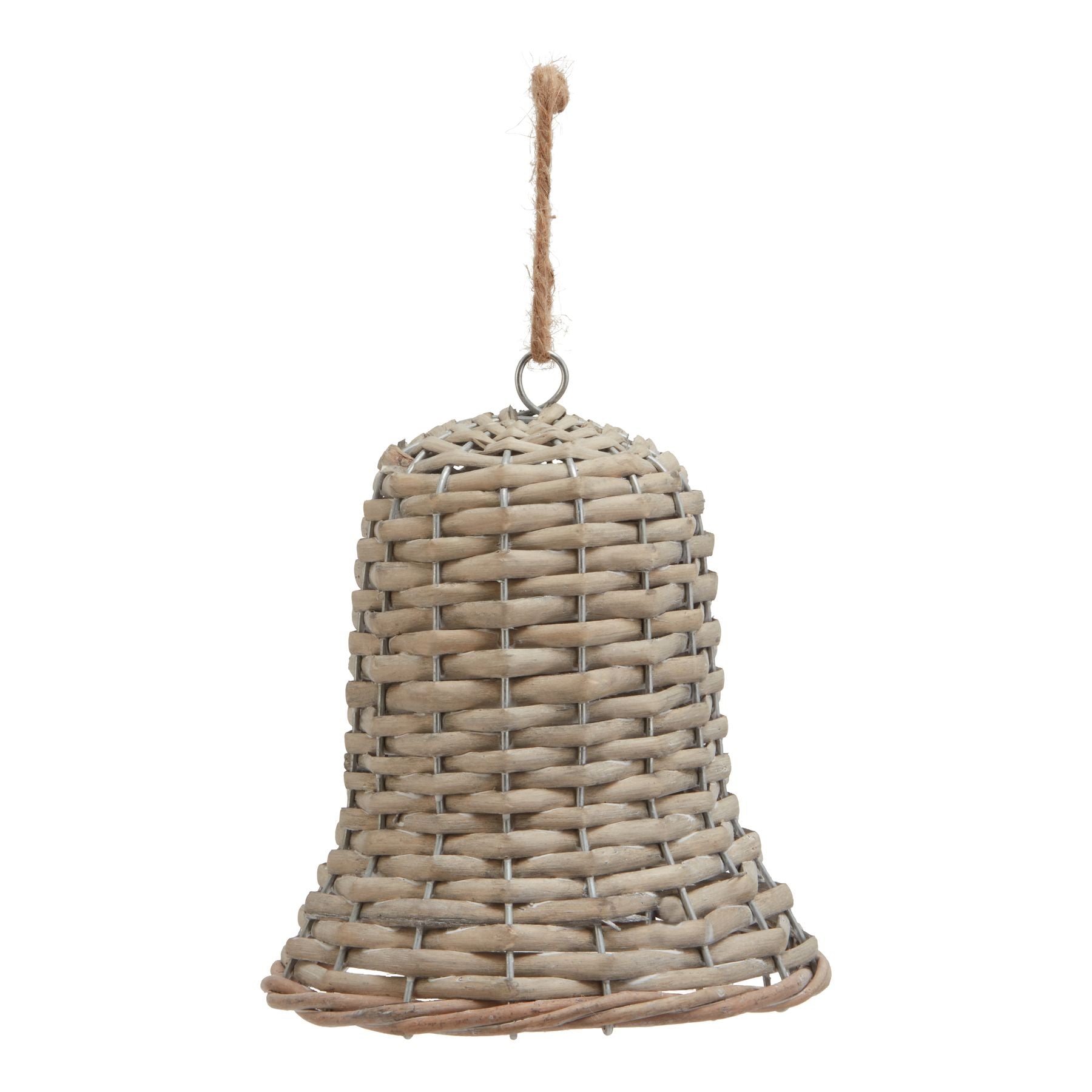 The Noel Collection Wicker Bell Decoration - Large