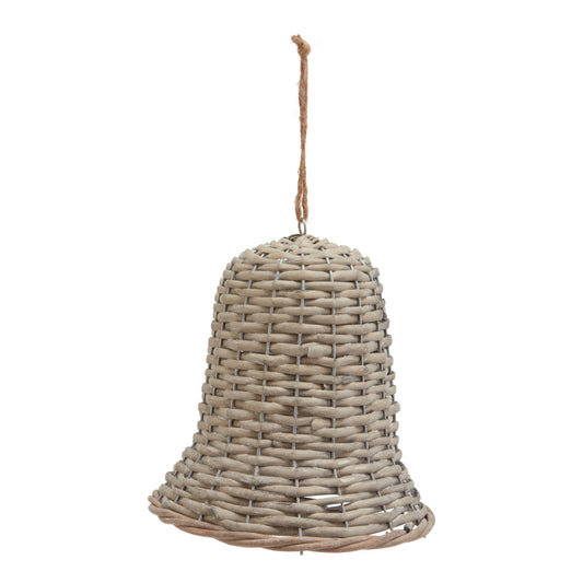 The Noel Collection Extra Wicker Bell Decoration - Large