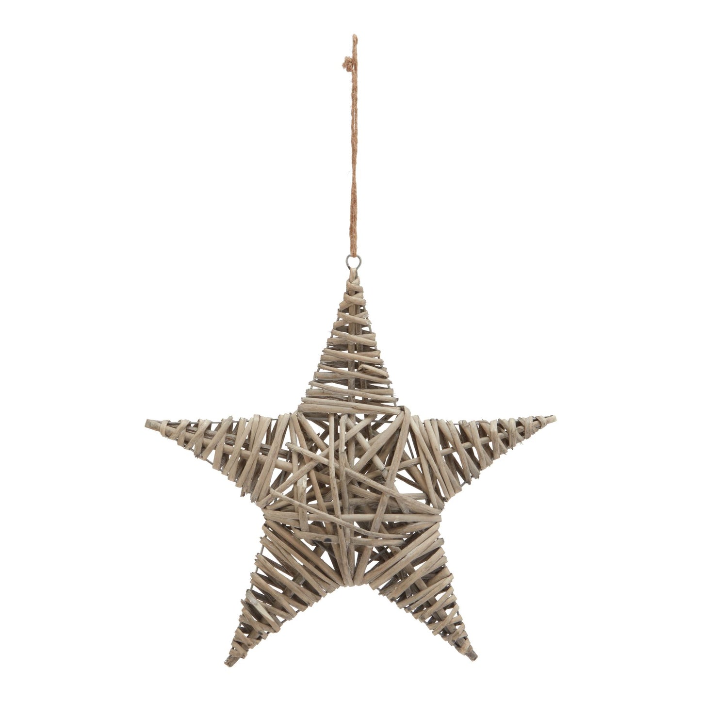 The Noel Collection Wicker Star Decoration - Large