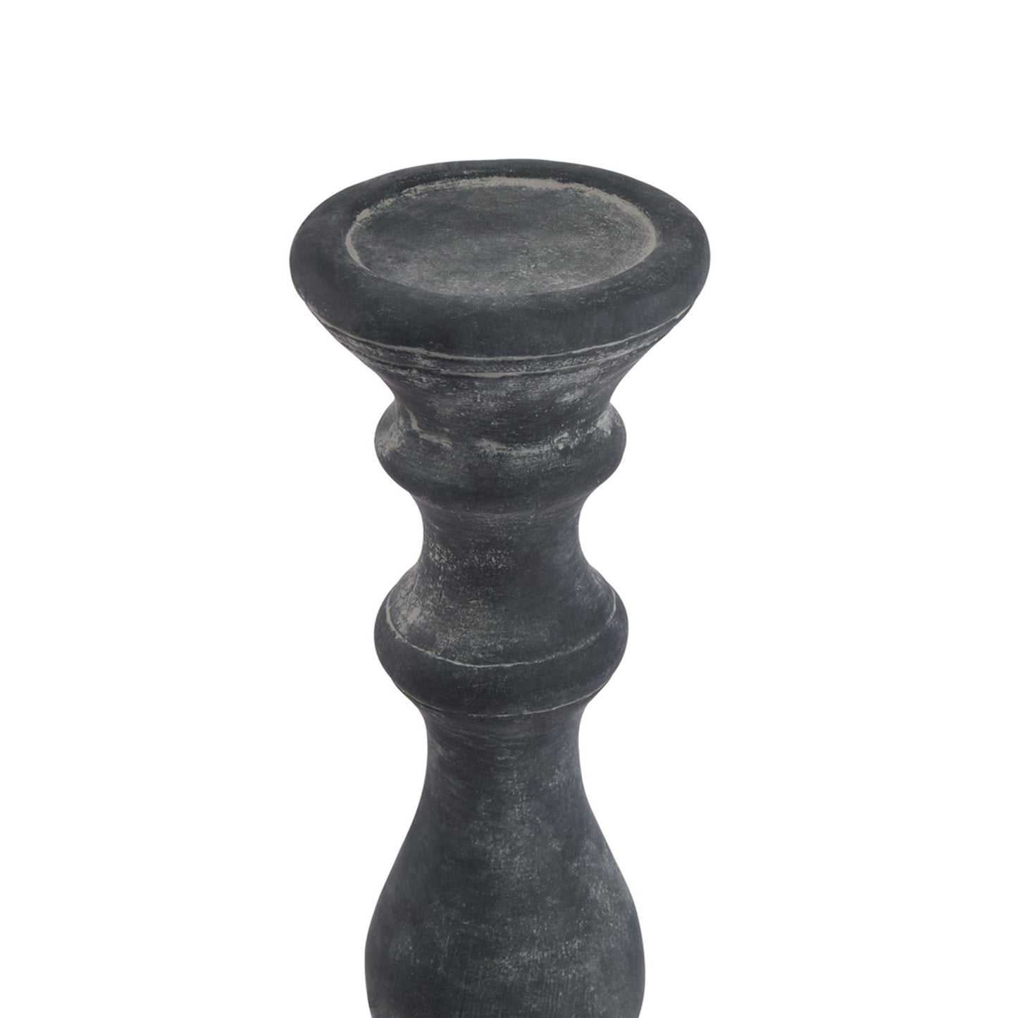 Amalfi Grey Column Candle Holder - Large