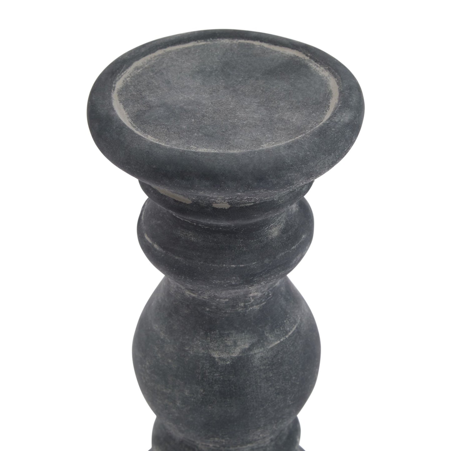 Amalfi Grey  Column Candle Holder - Small