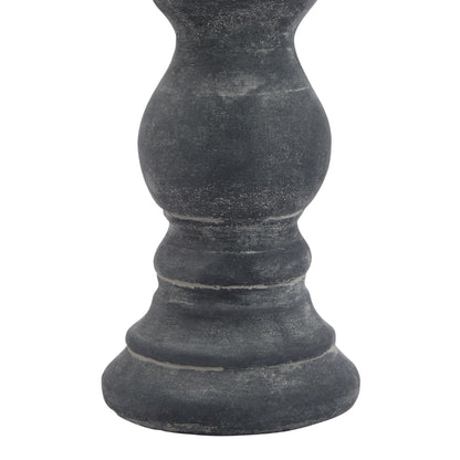 Amalfi Grey  Column Candle Holder - Small