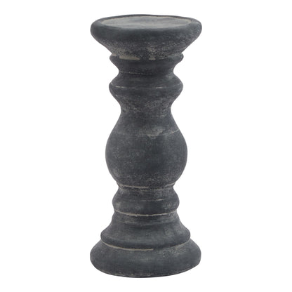 Amalfi Grey  Column Candle Holder - Small