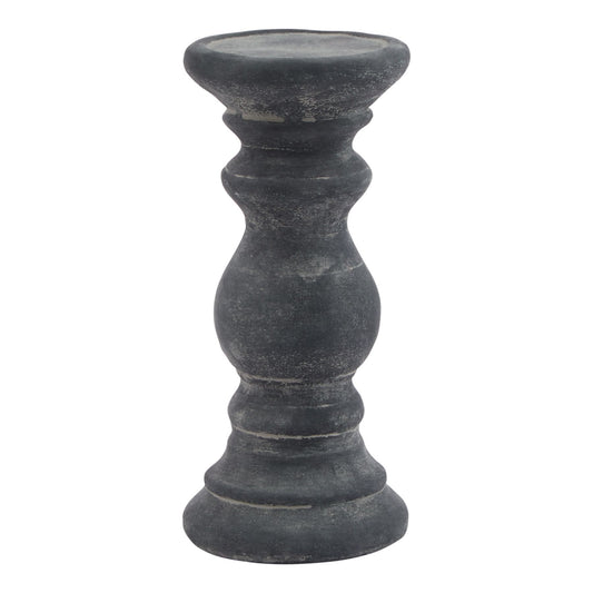 Amalfi Grey  Column Candle Holder - Small