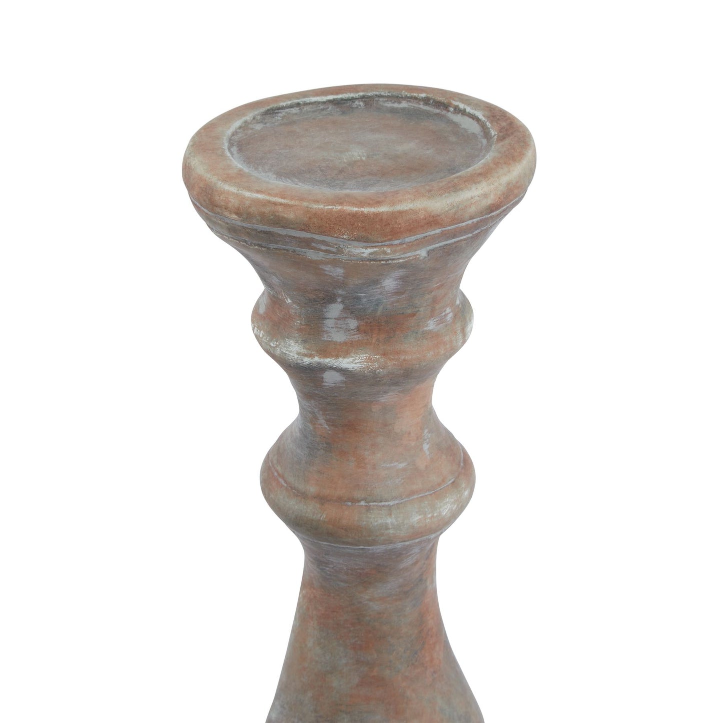 Siena Brown Column Candle Holder - Large