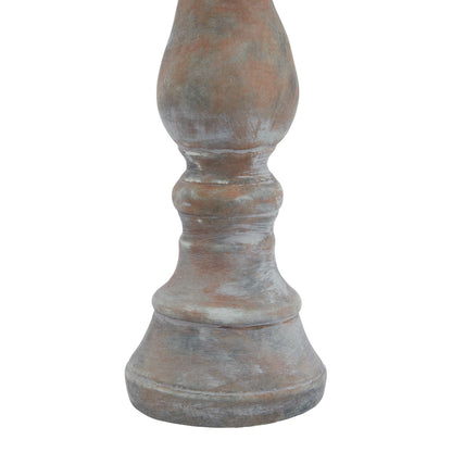 Siena Brown Column Candle Holder - Large