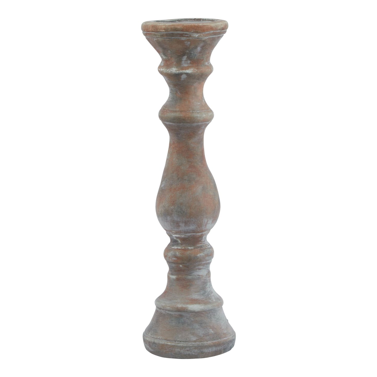 Siena Brown Column Candle Holder - Large