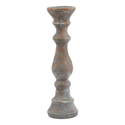 Siena Brown Column Candle Holder - Large