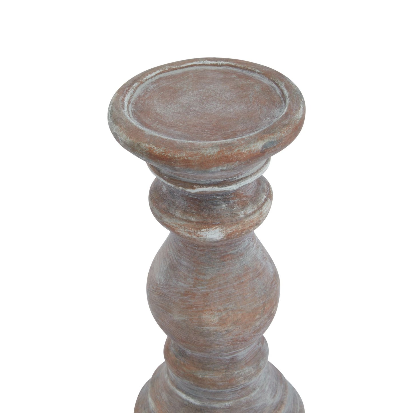 Siena Brown  Column Candle Holder - Small
