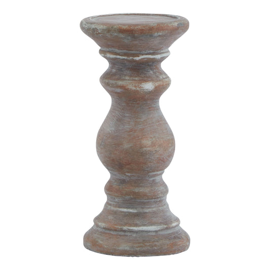 Siena Brown  Column Candle Holder - Small