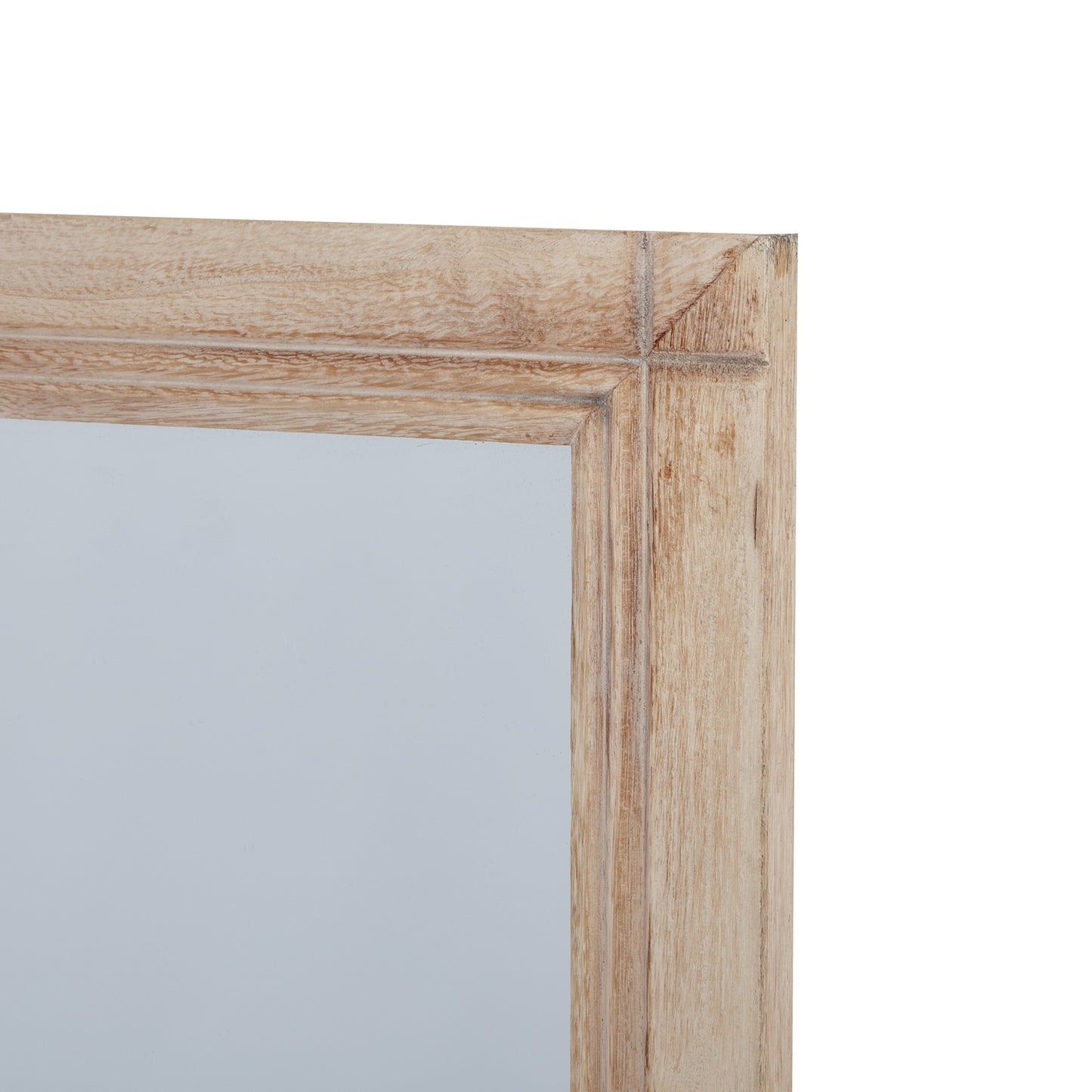 Washed Wood Window Mirror - Large