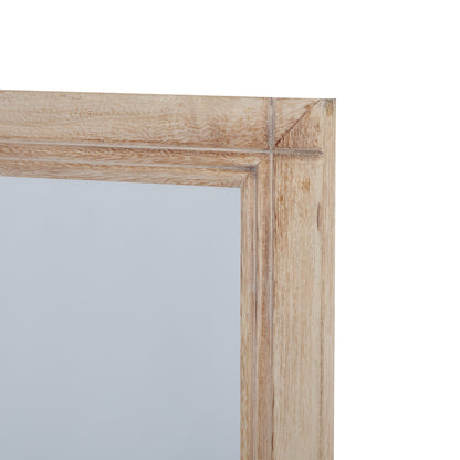 Washed Wood Window Mirror - Large