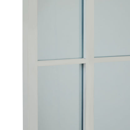 White Arched Window Mirror - Large