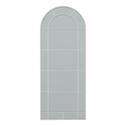 White Arched Window Mirror - Large