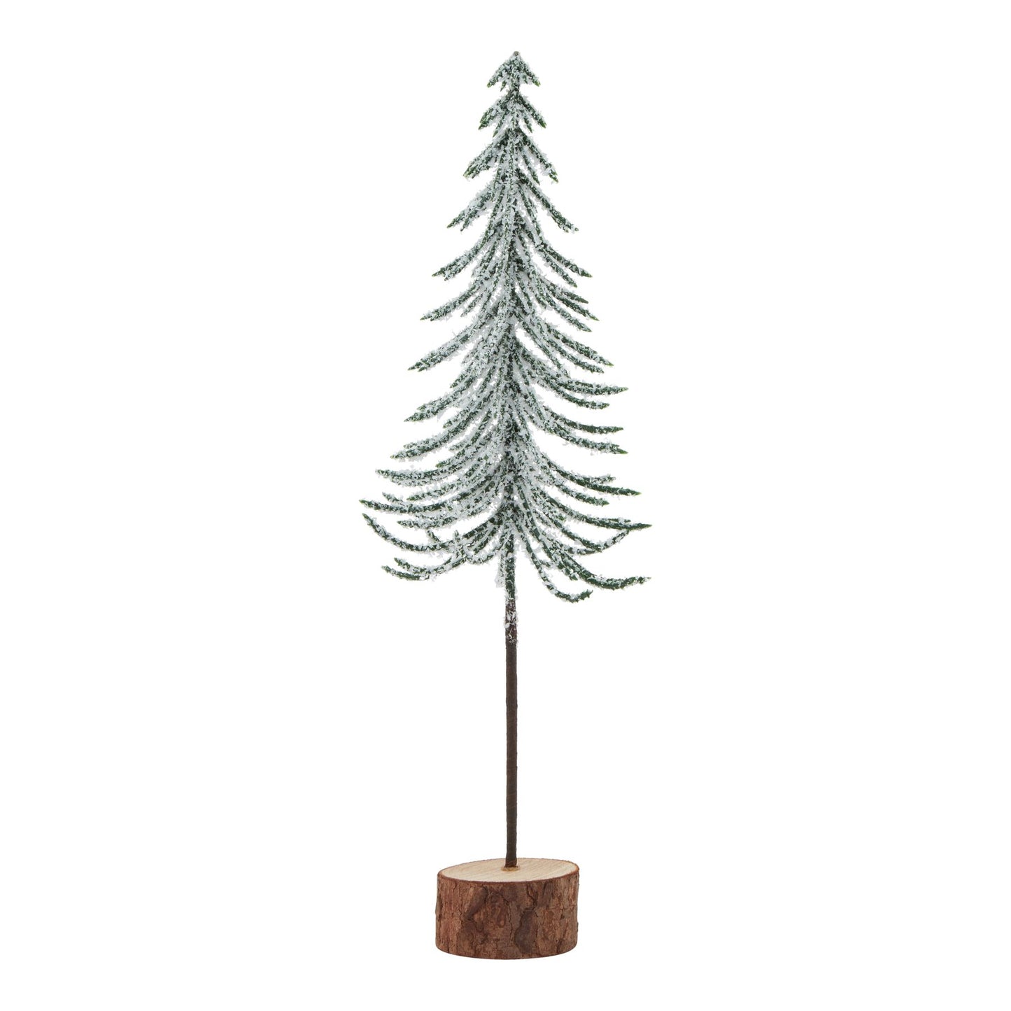 Snowy Spindle Tree In Wood Log - Small