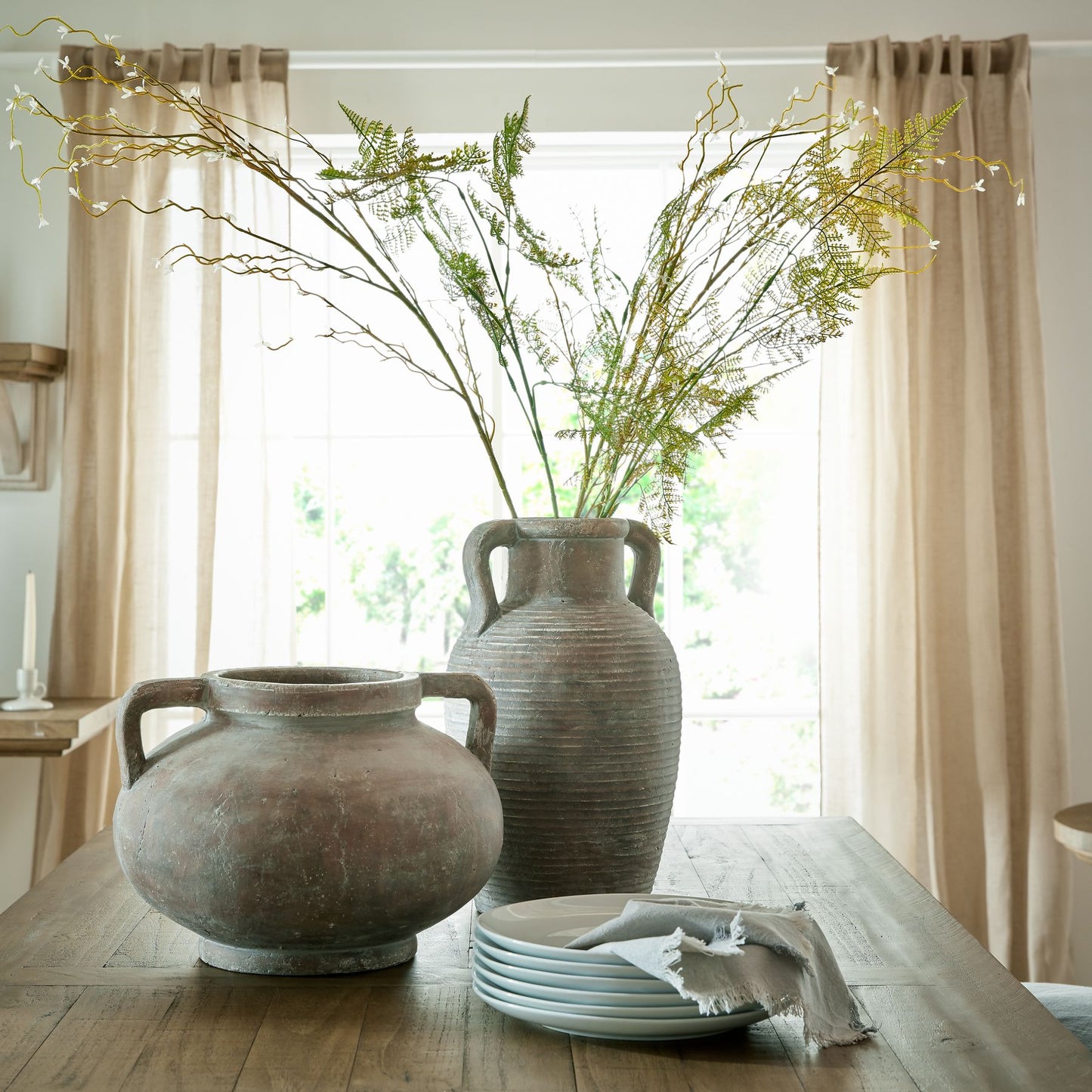Siena Brown Amphora Pot - Large