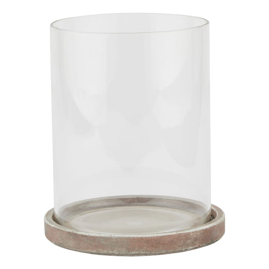 Siena Brown Hurricane Lantern - Large