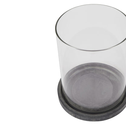 Amalfi Grey Hurricane Lantern - Large