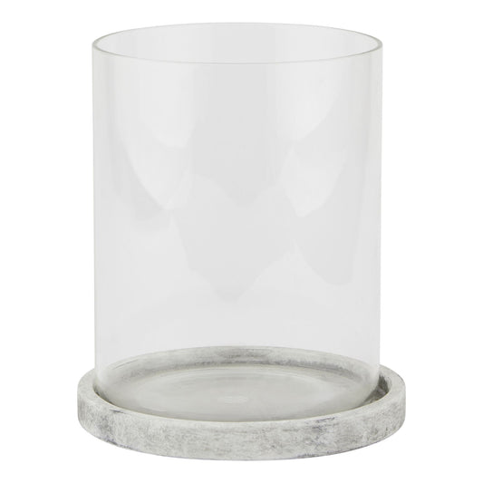 Athena Stone Hurricane Lantern - Large