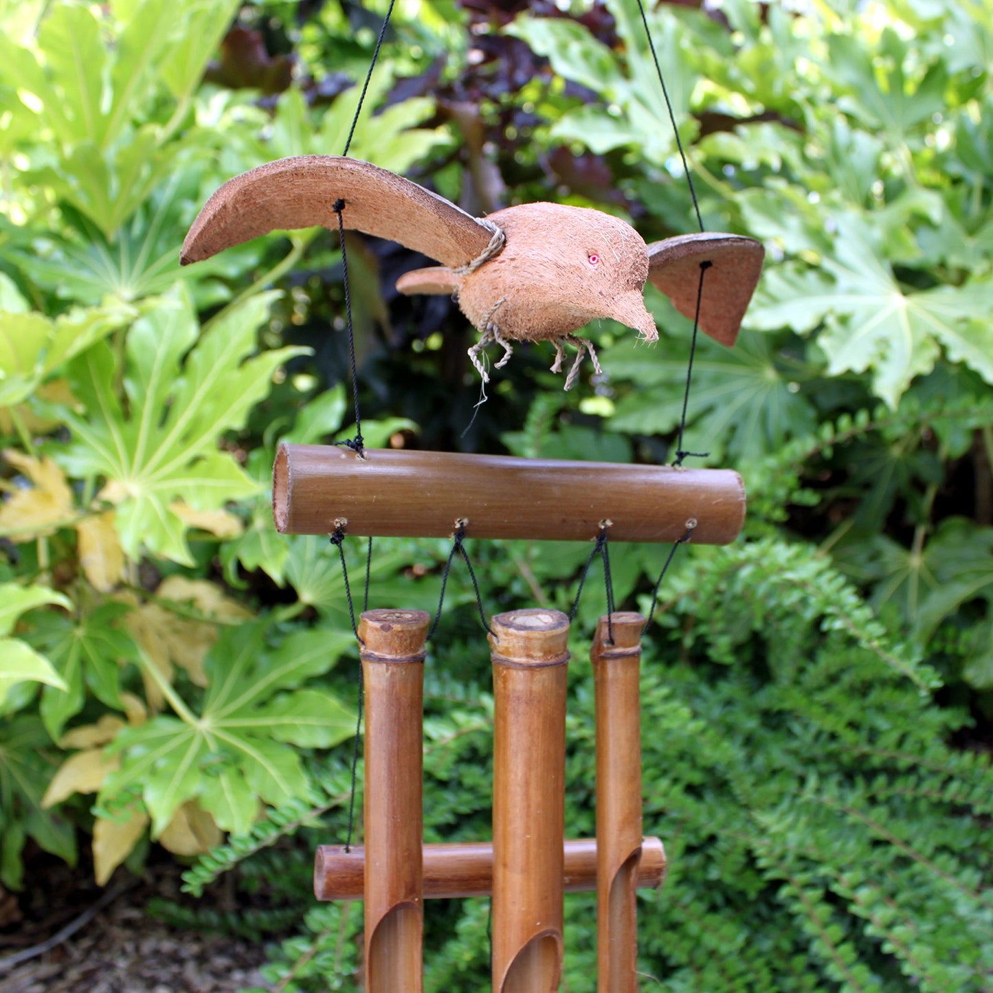 Coconut Wind Chimes - Blackbird