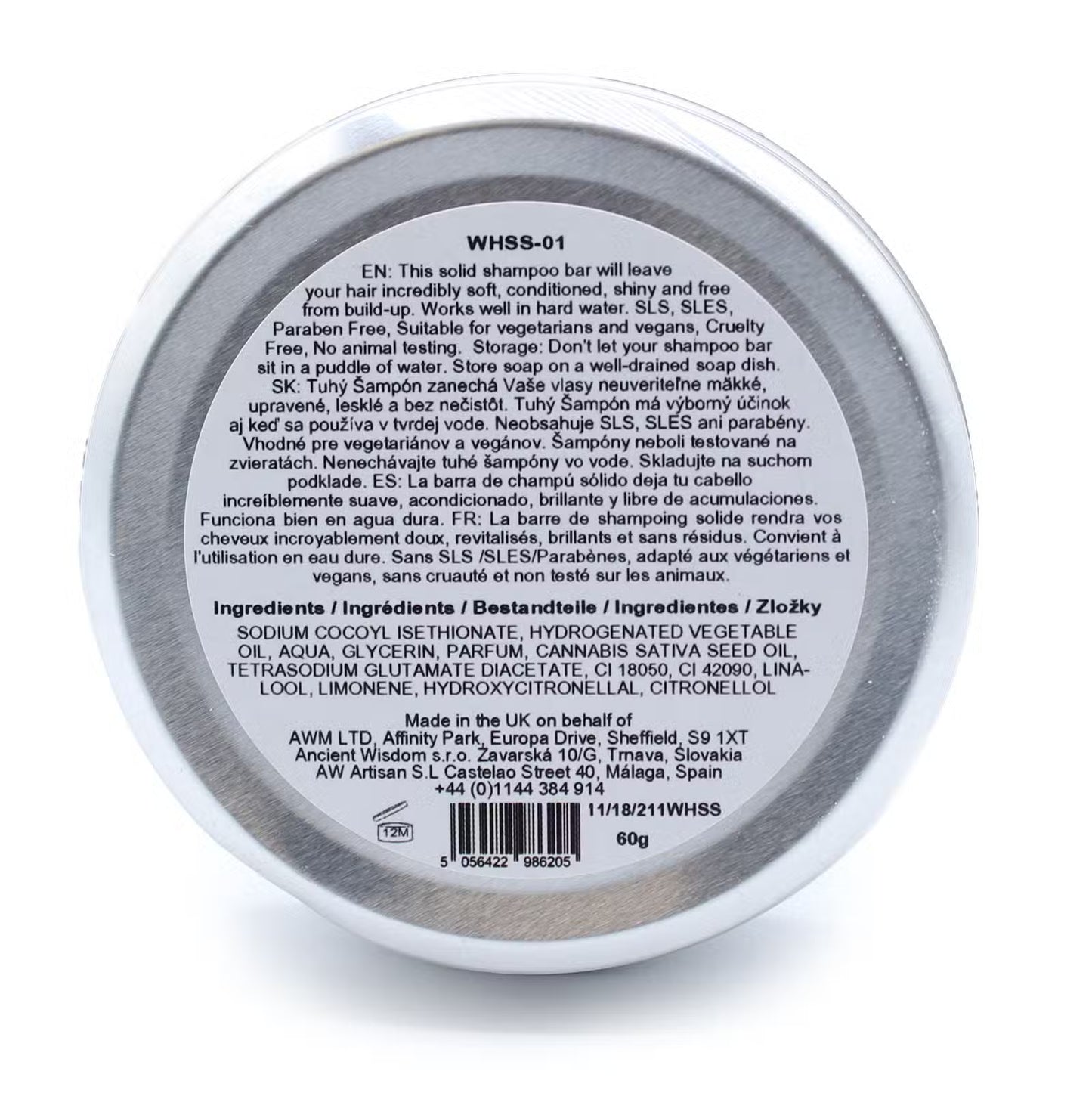 Wild Hare Solid Shampoo Bar - Orchid - Repair & Grow - 60 g