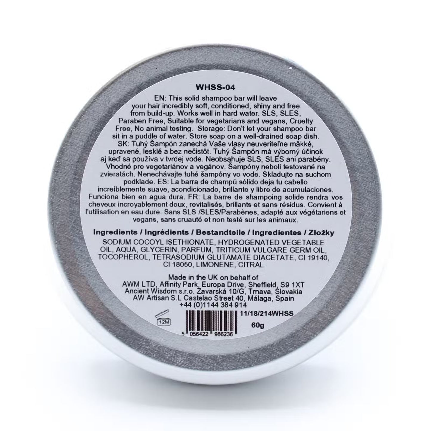 Wild Hare Solid Shampoo Bar - Tutti Frutti - Silk & Glow - 60 g