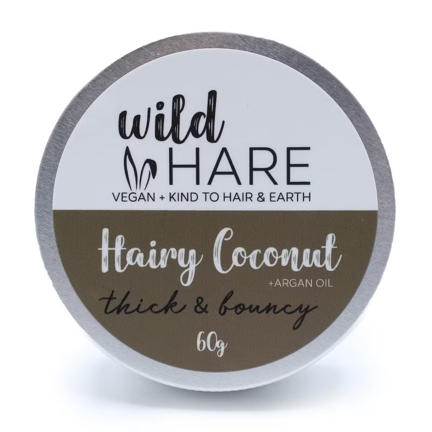 Wild Hare Solid Shampoo Bar - Hairy Coconut - Thick & Bouncy - 60 g